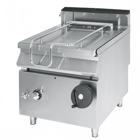 Sauteuse basculante gaz, capacité 120 litres, avec cuve en inox